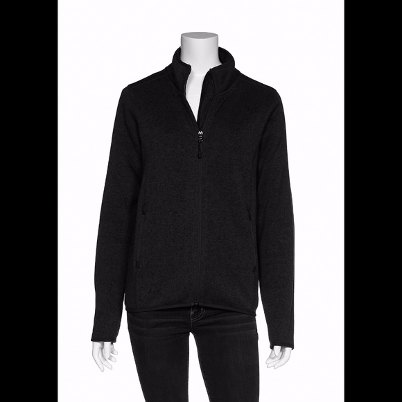 🌟 Ladies Full Zip Algonquin Fleece Jacket-Black - Picture 1 of 3